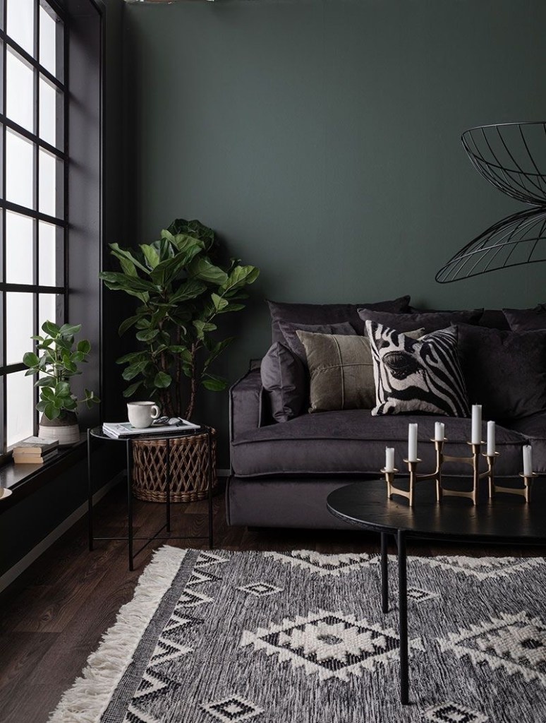 Le vert dans la décoration du salon : comment l’adopter ? - Il était ...